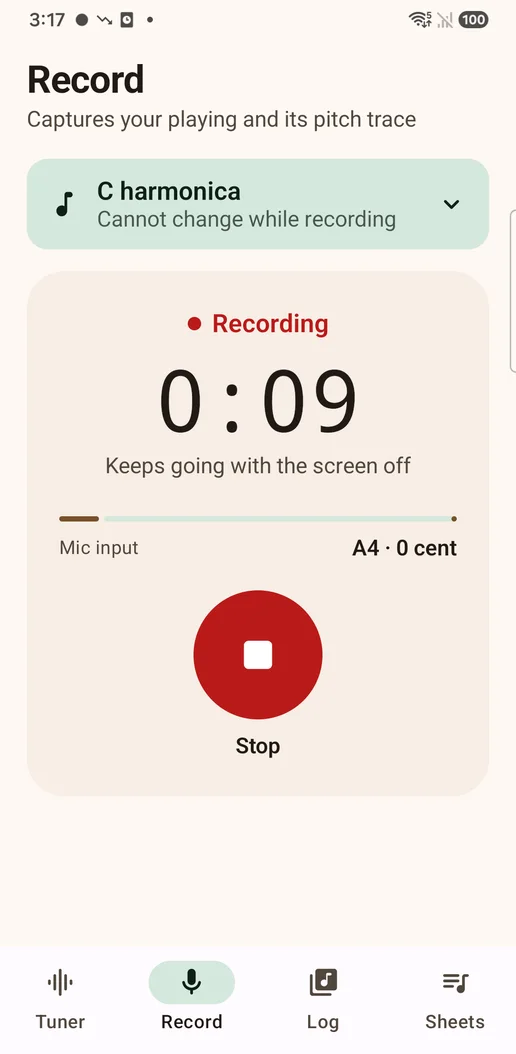 Recording in progress