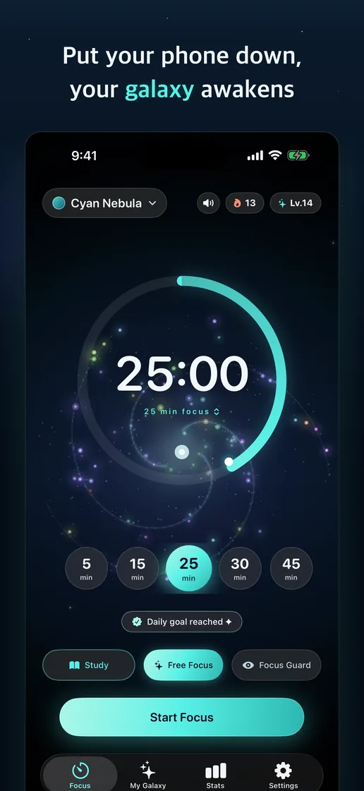 Trance focus timer